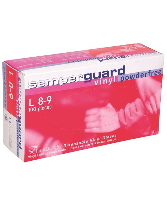 Jednorázové rukavice SEMPERGUARD® VINYL/M - nepudrované - čiré