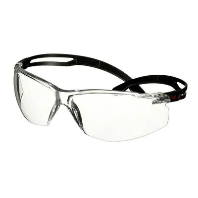 SecureFit™ 500 Ochranné brýle, černá obruba, Scotchgard™ AS/AF (K&N), čirý zorník, SF501SGAF-BLK-EU